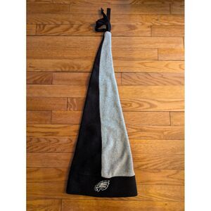 Philadelphia‎ Eagles NFL Two-Tone Winter Fleece Santa Hat Black Gray GO BIRDS!!